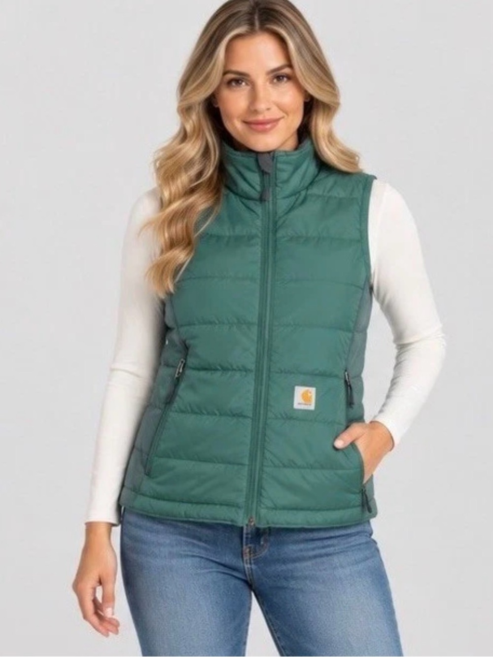 Carhartt Women's Rain Defender Lightweight Relaxed Fit Insulated Vest Size Small